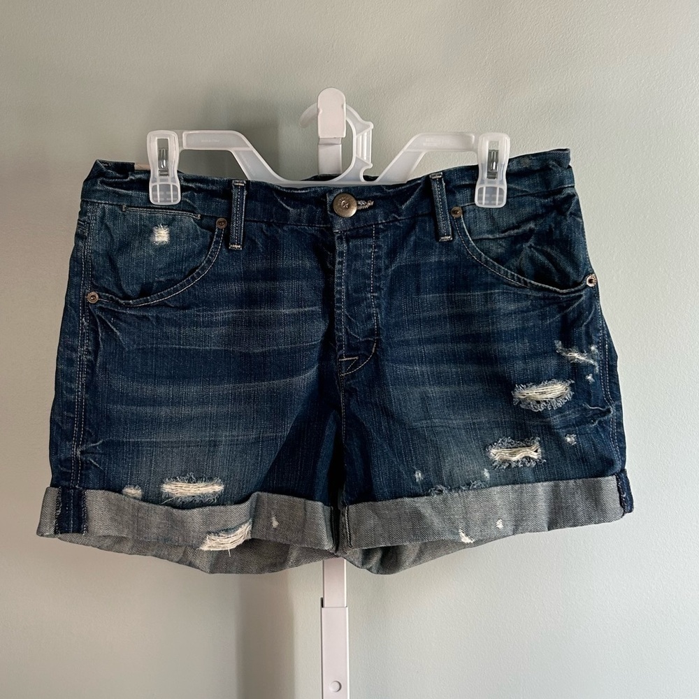 Hudson Distressed Denim Shorts